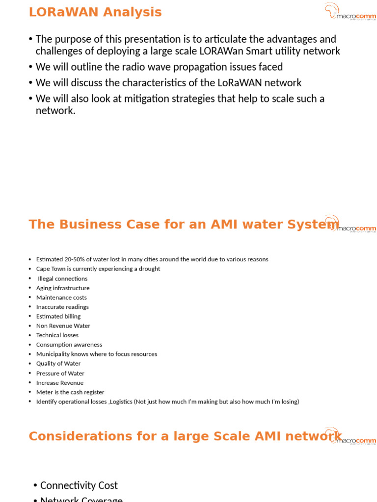 LoRaWAN Smart Utility Network Insights | PDF | Computer Network ...