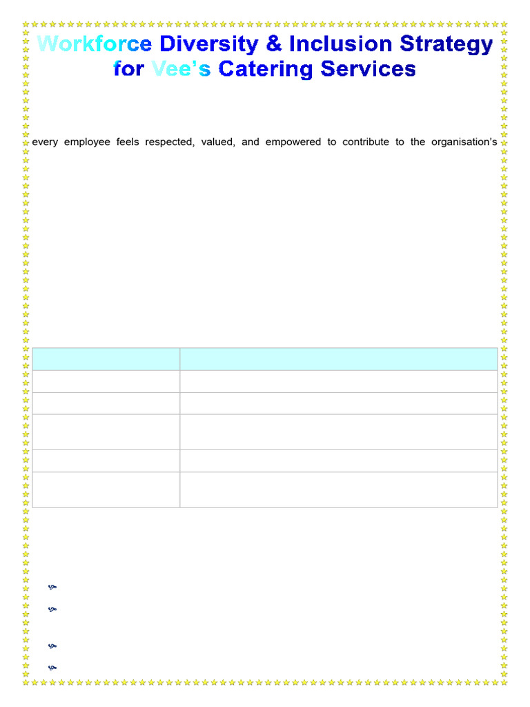 Workforce Diversity Implementation | PDF | Diversity (Business ...
