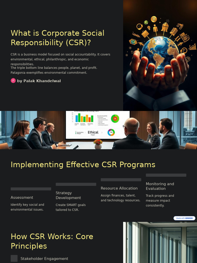 Corporate Social Responsibility Insights | PDF | Corporate Social ...