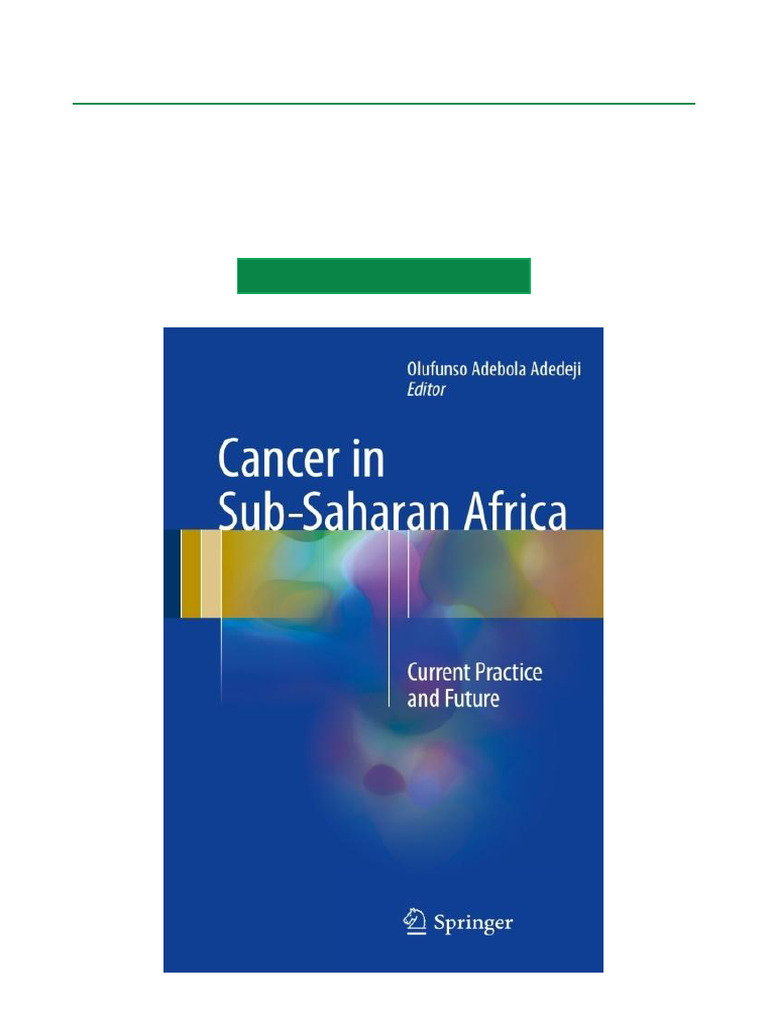Cancer Care in Sub-Saharan Africa | PDF | Cancer | Public Health