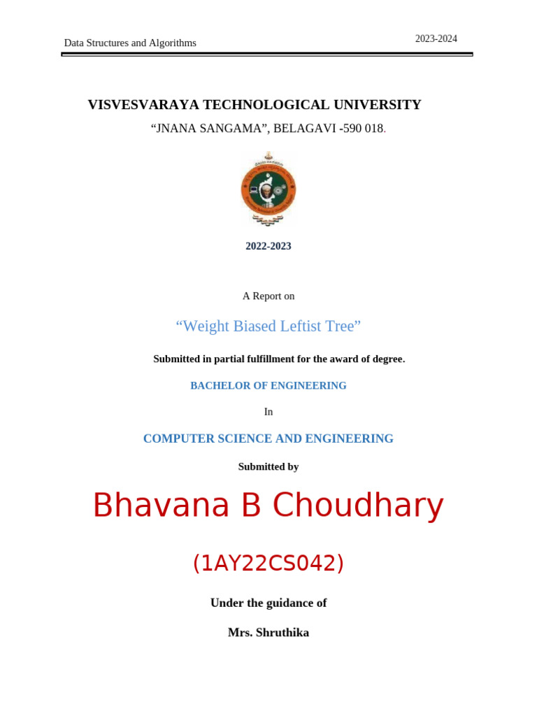 Dsa Report | PDF | Algorithms And Data Structures | Algorithms