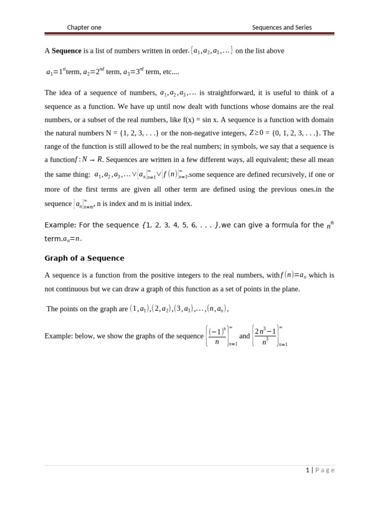 Understanding Sequences and Series | PDF | Sequence | Limit (Mathematics)