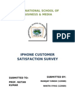 Iphone Customer Satisfaction Survey: International School of Business & Media
