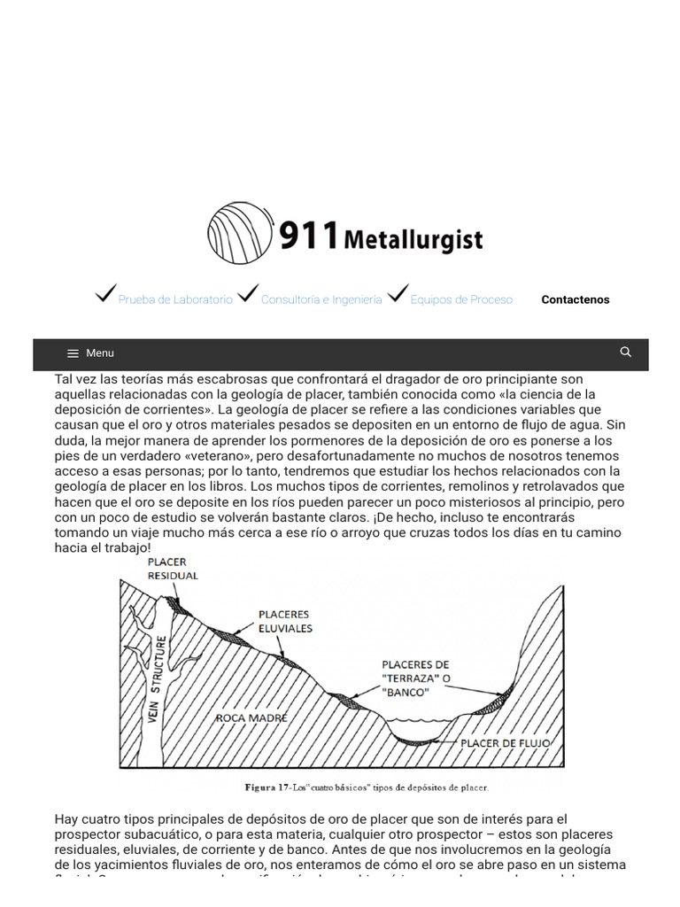 Geología+de+Oro+Aluvial+-+Como+Buscar+Oro+en+Rios 1657451373115 | PDF ...