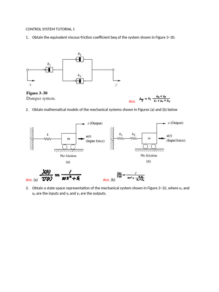 Control System Analysis and Laplace Transforms | PDF | Computer ...