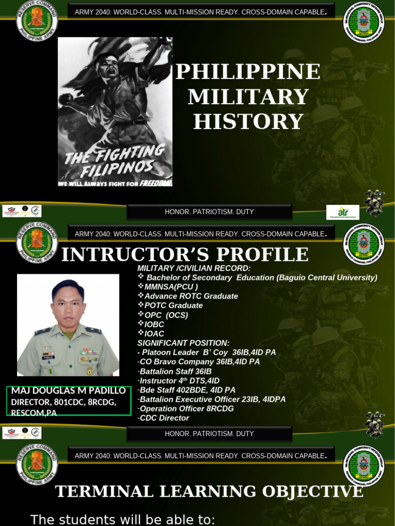 Philippine Military History Overview | PDF | Military | Philippines