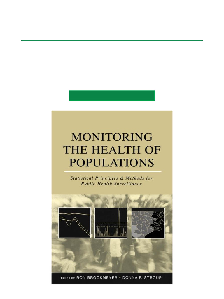 Monitoring The Health of Populations Statistical Principles and Methods ...