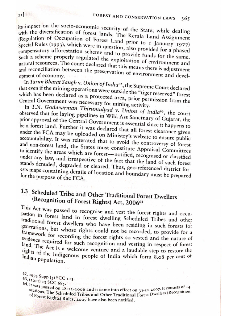Forest Dwellers Act & Forest Policy | PDF
