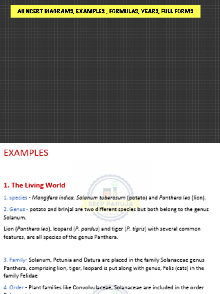NCERT Biology Diagrams & Examples | PDF | Rna | Biology