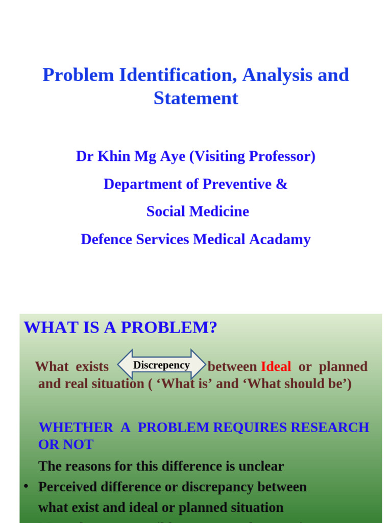 2.copy of Problem Identification | PDF | Tuberculosis | Medical Diagnosis
