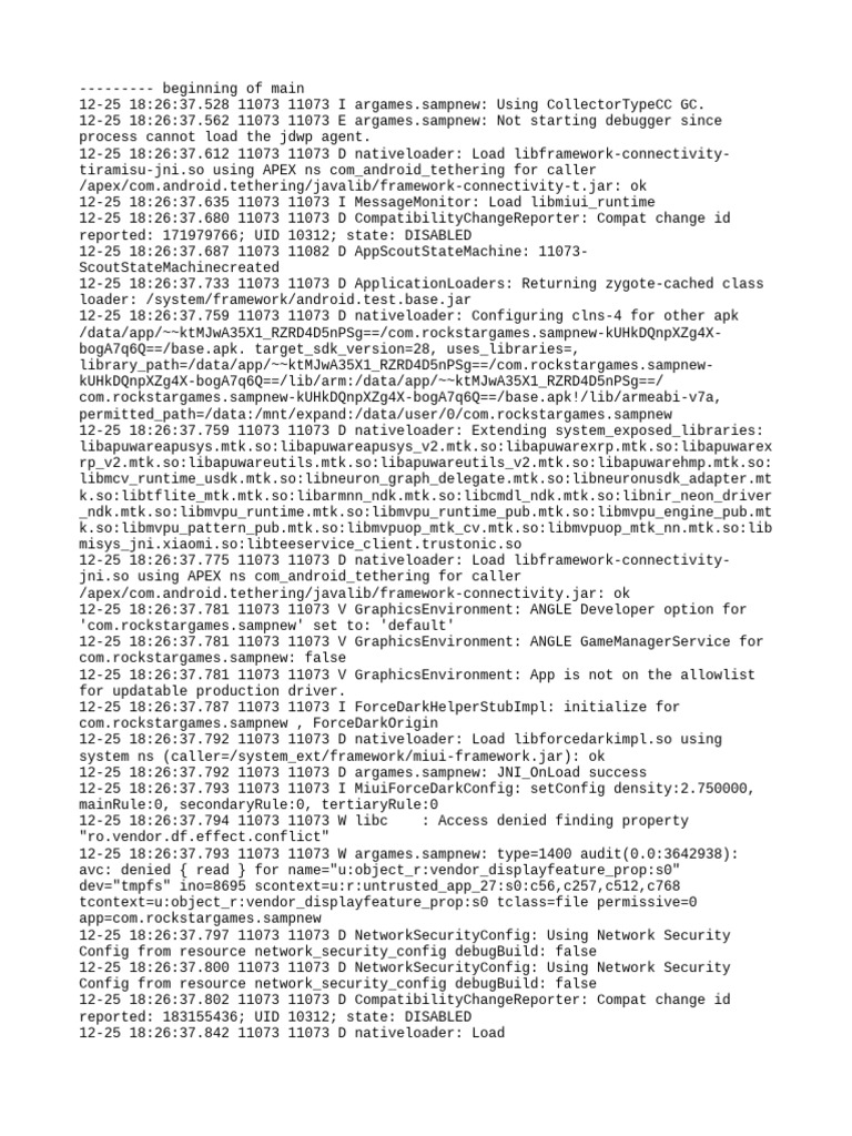 Rockstar Games SAMP New App Log Analysis | PDF | Software Engineering ...