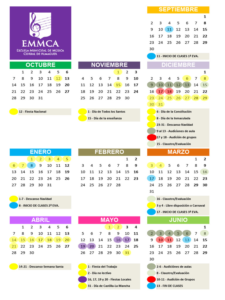 Calendario Escolar 2024-25 Andalucía | PDF