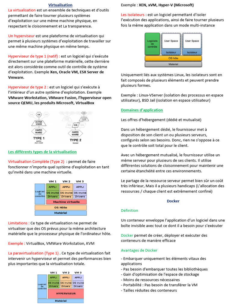 Virtualisation et Cloud Computing | PDF | Virtualisation | Cloud computing