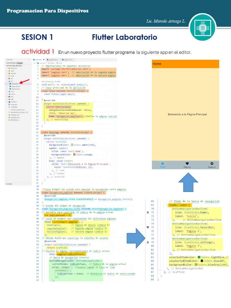 PDM-II Flutter Lab 1 | PDF