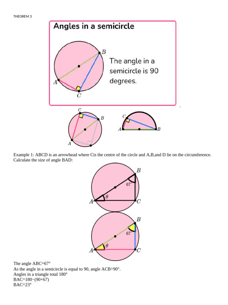 Cyclic Quadrilateral Angle Calculations | PDF
