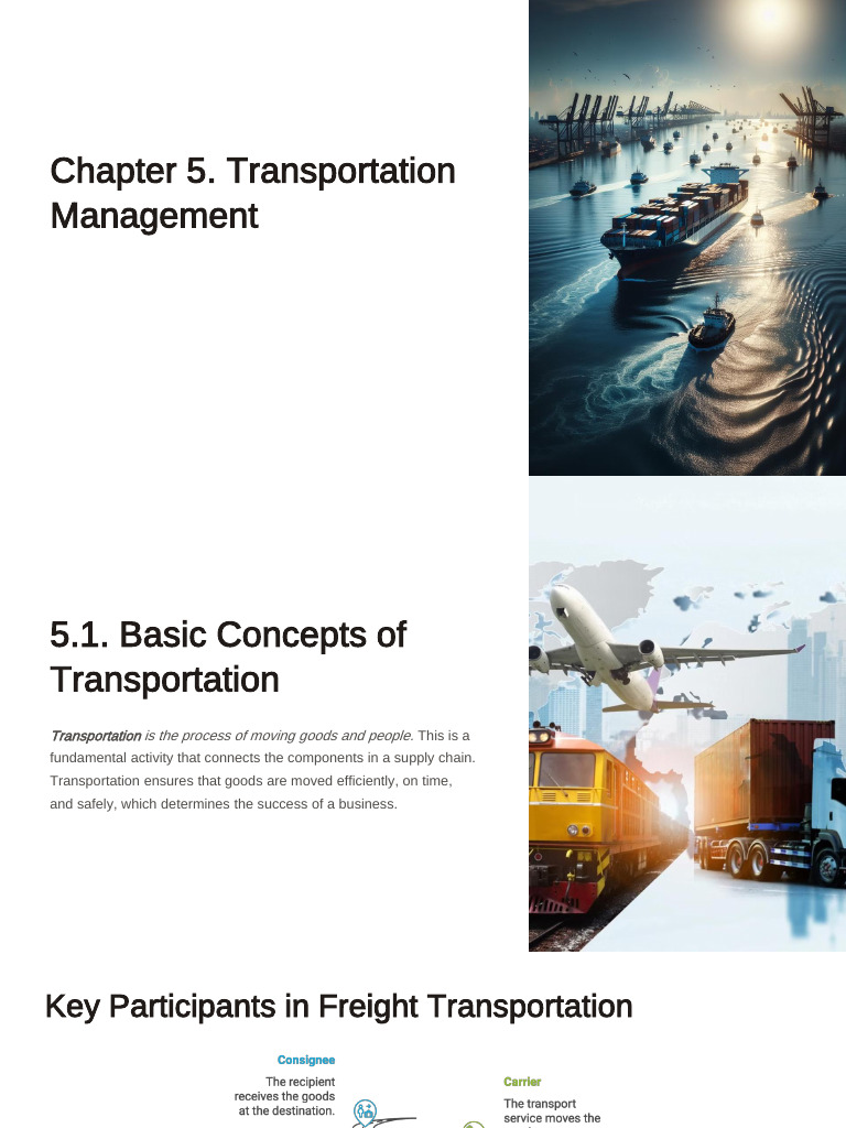 Transportation Management Essentials | PDF | Transport | Cargo