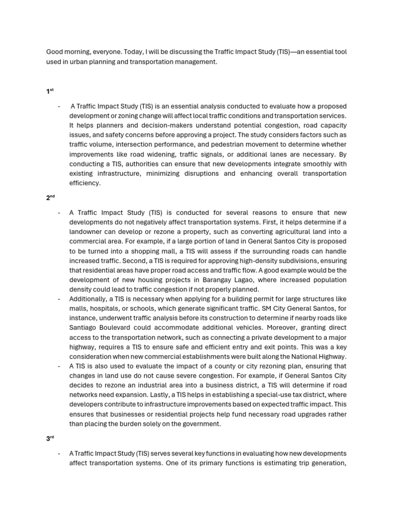 Understanding Traffic Impact Studies | PDF | Traffic | Transport