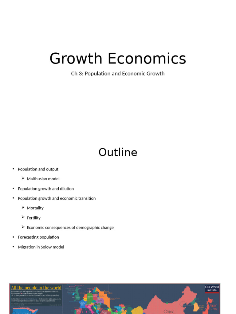Growth Theory Ch03 | PDF | Total Fertility Rate | Economic Growth