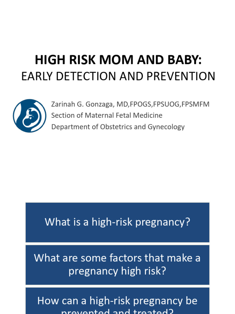 Buntisinthecity - High Risk Mom and Baby | PDF | Pregnancy | Preterm Birth