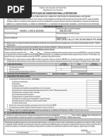 Certificado de Exención Retención 499 R-4 | PDF | Pensión | Economias