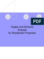 Supply and Demand Analysis For Residential Properties