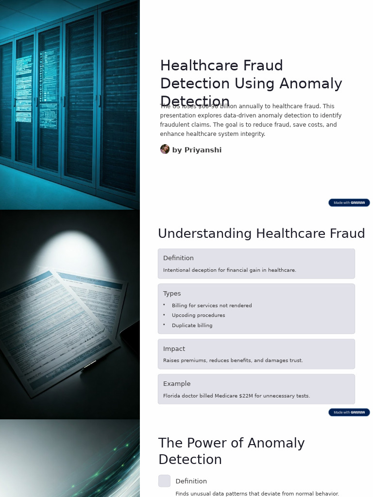 Healthcare Fraud Detection Using Anomaly Detection | PDF | Fraud ...