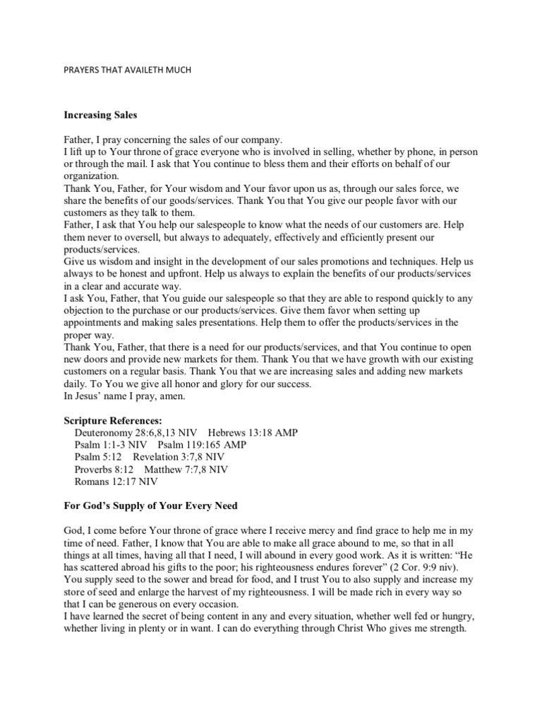 Prayers That Avail Much Guide PDF
