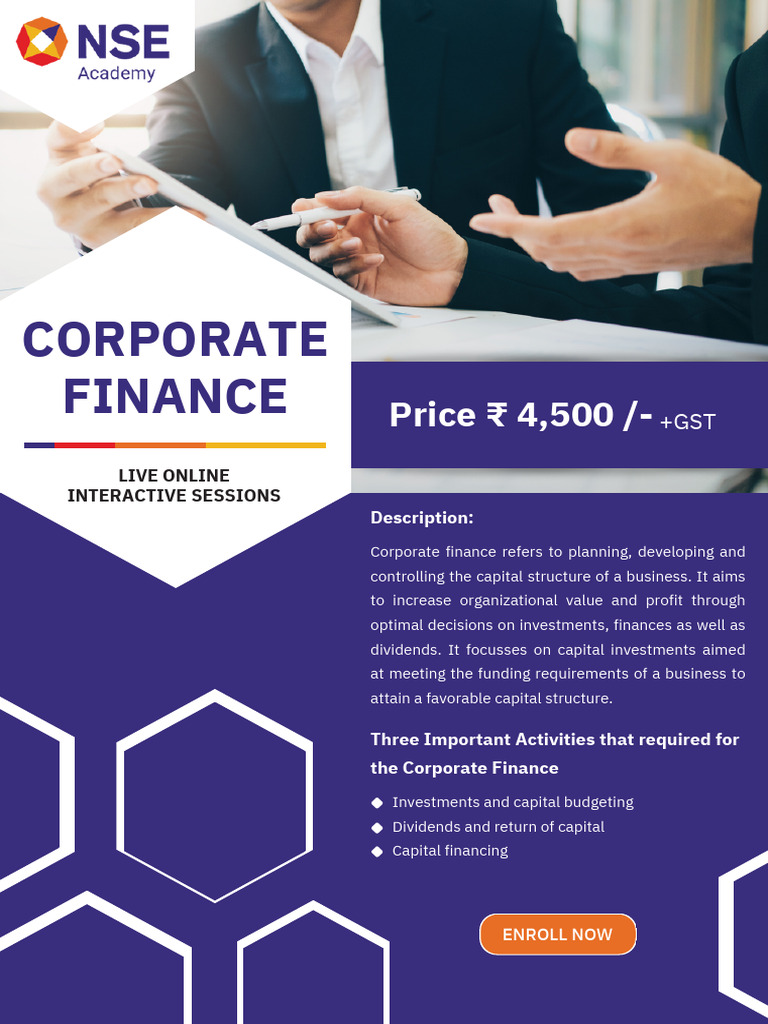 Corporate Finance Course Overview | PDF | Capital Structure ...