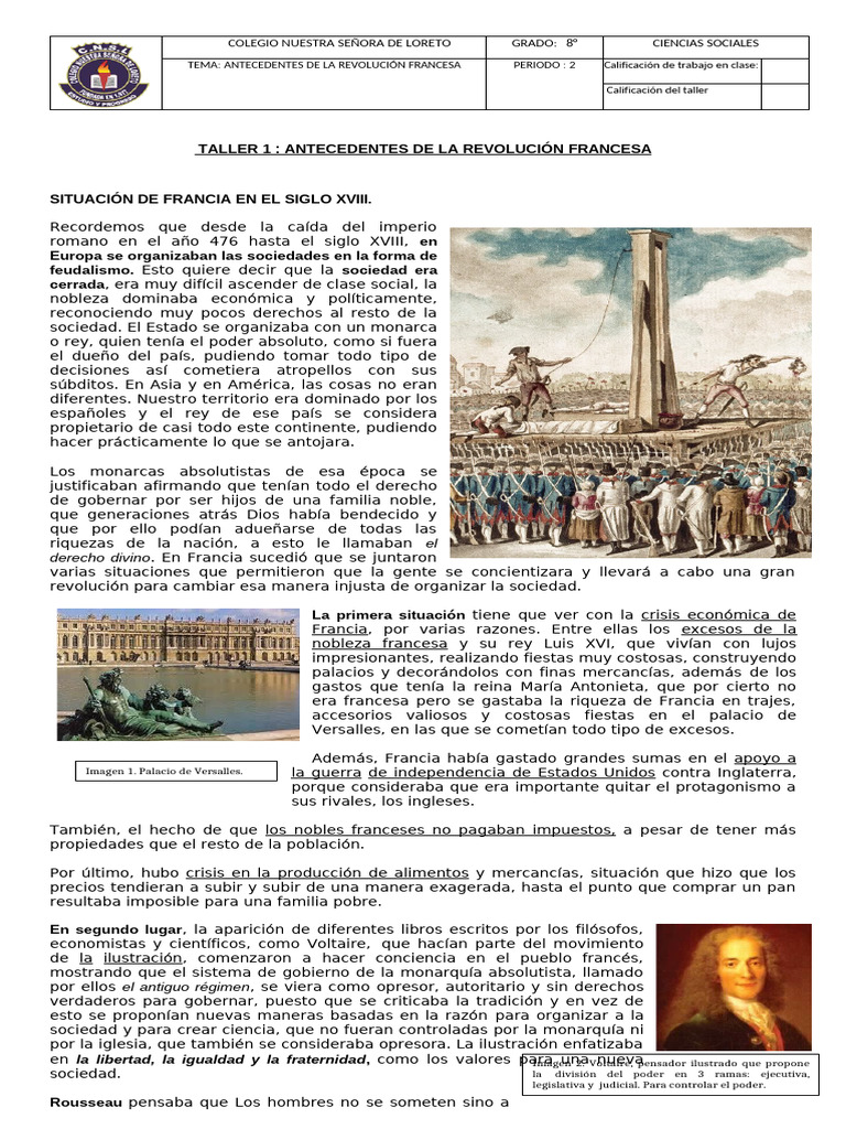 Antecedentes de la Revolución Francesa | PDF | Francia | Nobleza