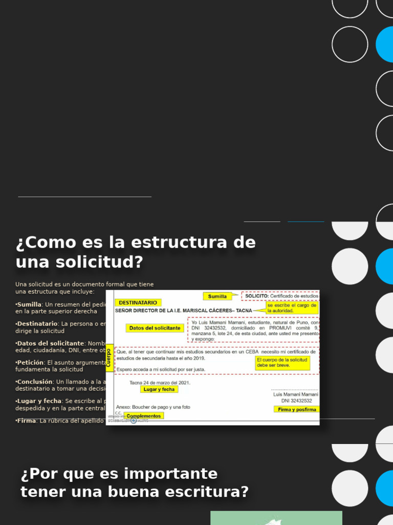 Estructura de una Solicitud Formal | PDF