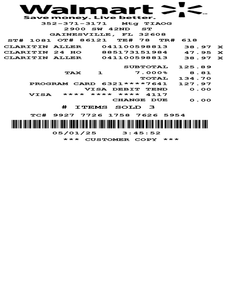 # Items Sold 3 | PDF