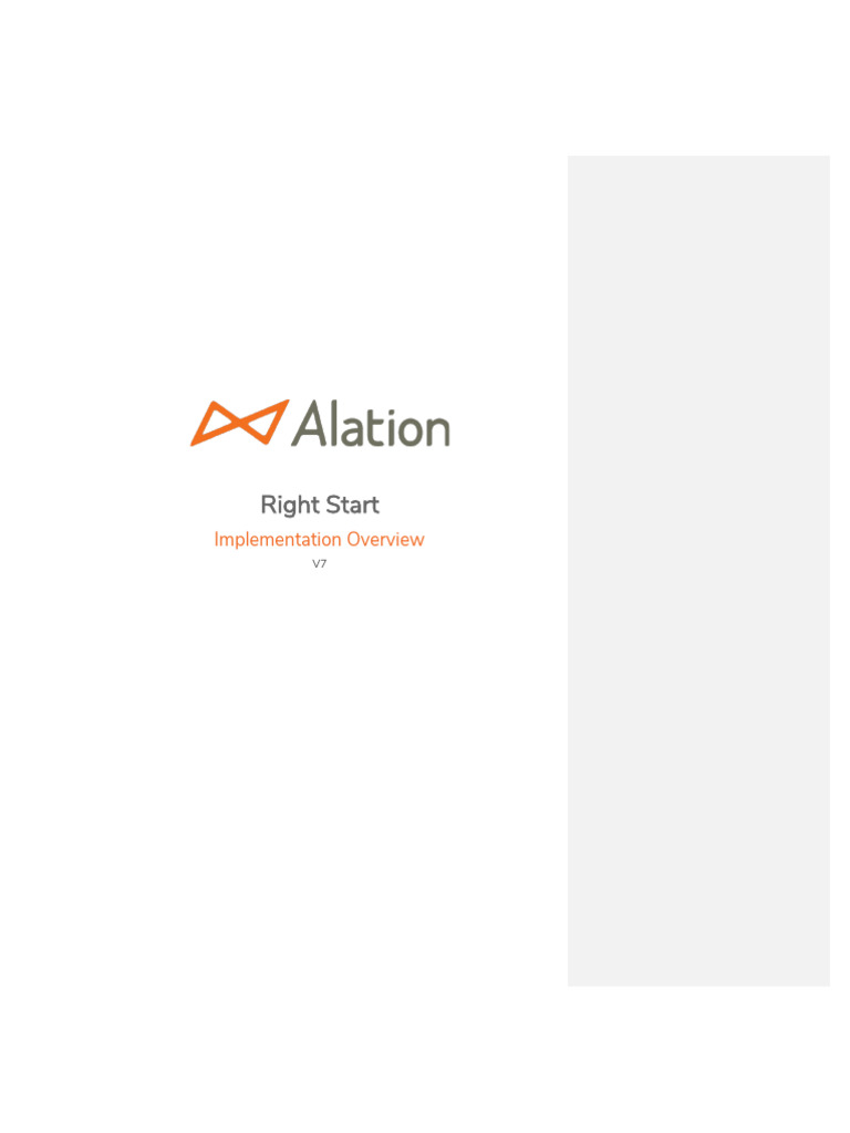 Right Start Implementation Guide | PDF | Databases | Metadata