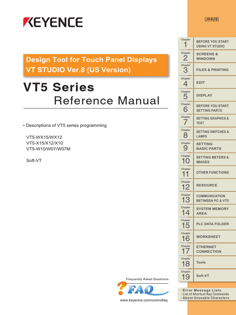 VT5 Series Touch Panel Setup Guide | PDF | Software | Computing