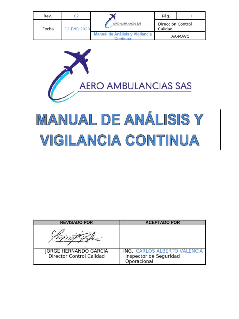 Mavc Aero Ambulancias Rev 02 | PDF | Auditoría | Business