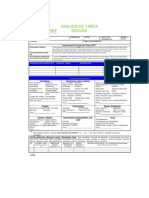 Analisis de Tarea Segura: Sitio / Lugar Numero Ats Fecha Pagina #1 DE - Trabajo Tarea/ Procedimiento