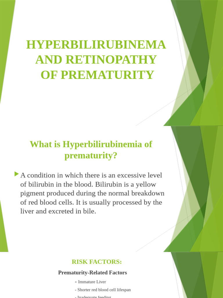 Hyperbilirubinemia in Premature Infants | PDF | Preterm Birth ...