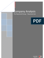 Company Analysis: The Raymond Group - Raymond LTD