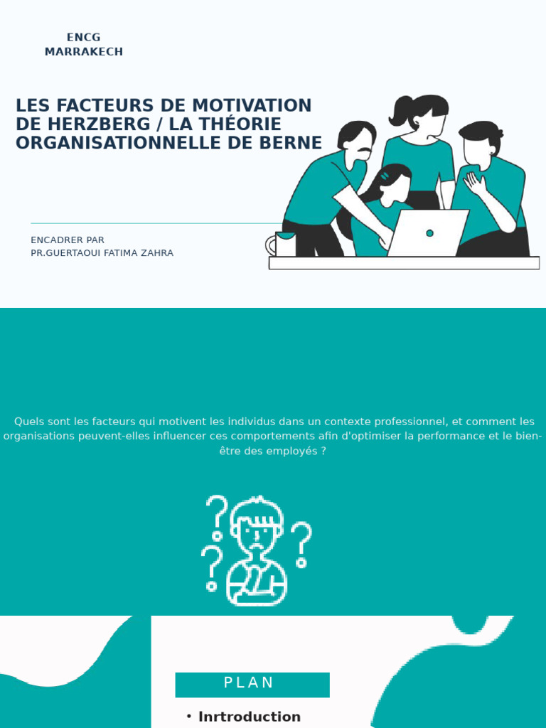 Facteurs de Motivation : Herzberg et Berne | PDF | Motivation | Motivant