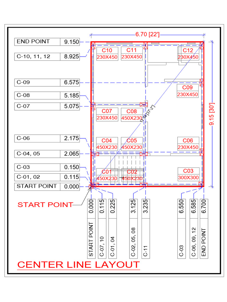 Center Line Layout Specifications | PDF
