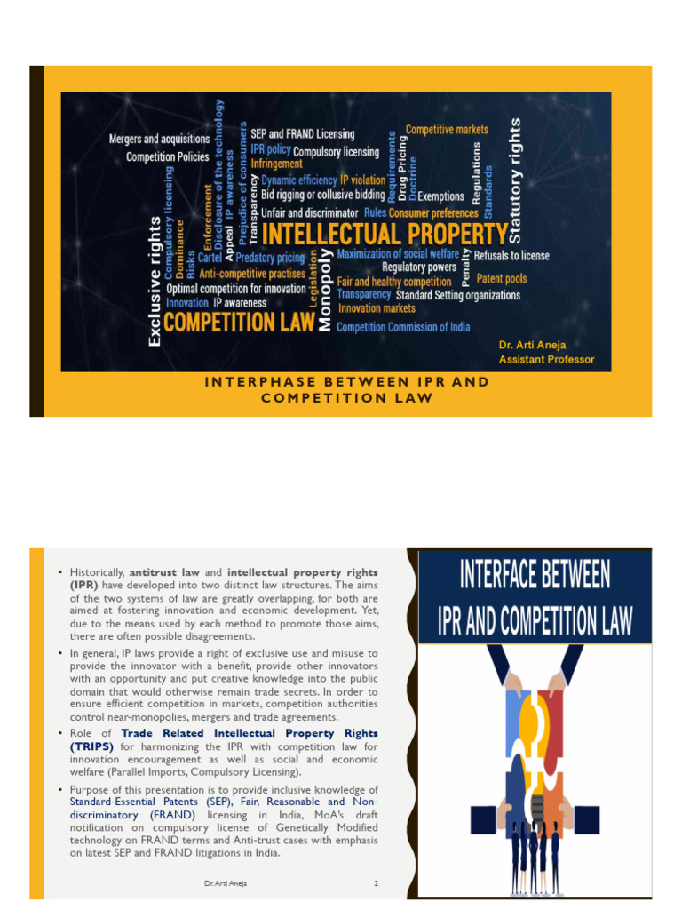 IPR and Competition Law in India | PDF | Intellectual Property ...