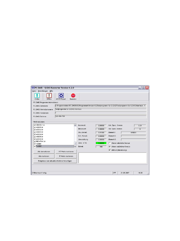 PC-DMIS Q-DAS Converter Manual | PDF | Computer File | Windows Registry