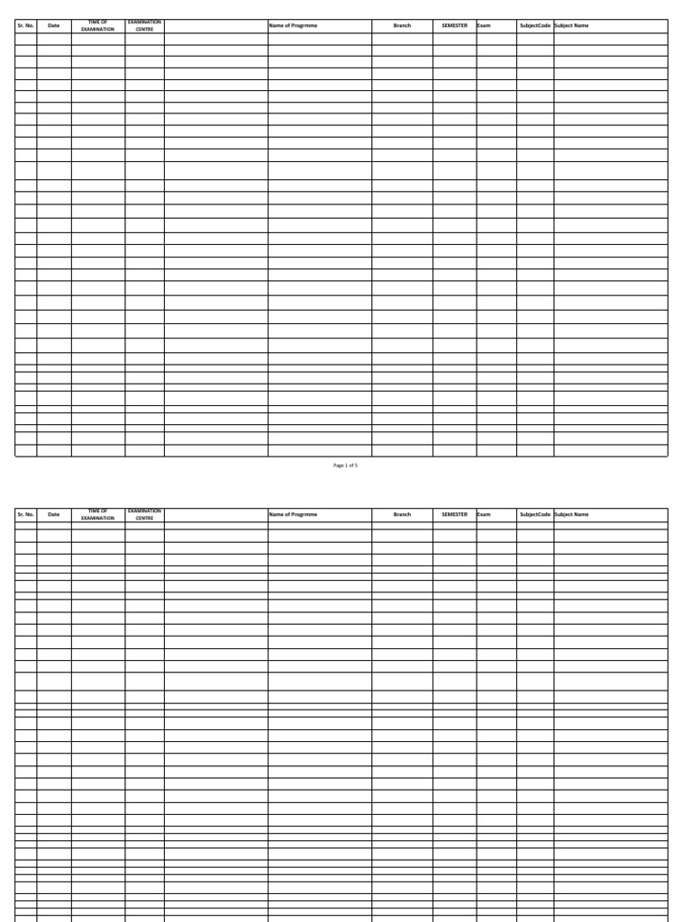 Exam Schedule for Physiotherapy & Paramedical Courses | PDF | Pharmacy ...