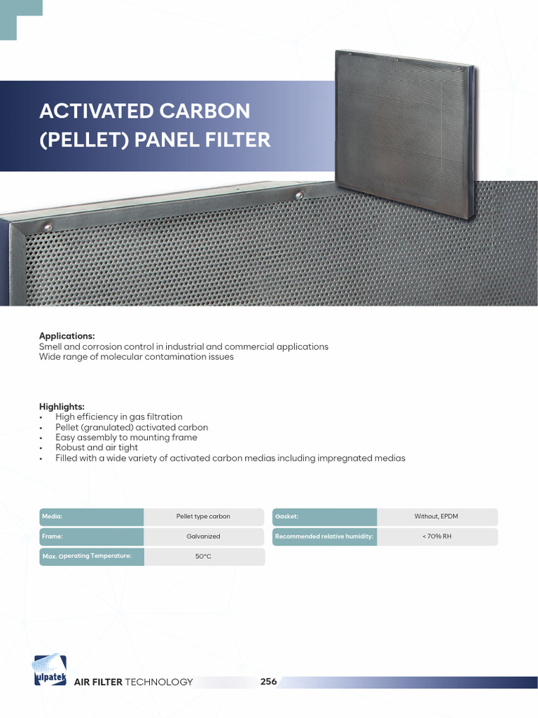 Activated Carbon Pellet Panel Filter - 250129 - 110049 | PDF ...