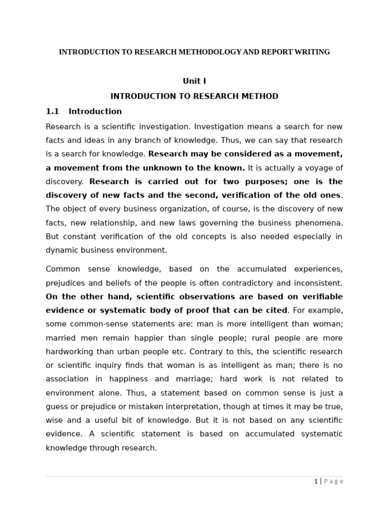 Research Methodology Of Report Writing Note Pdf Methodology Theory
