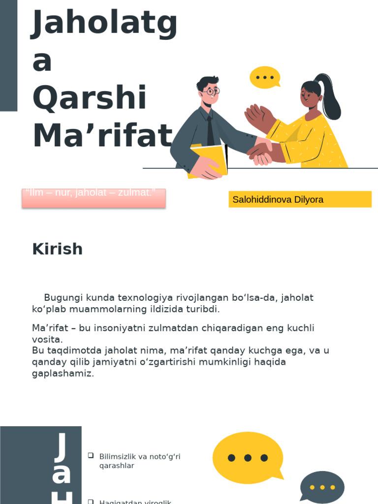 Jaholatga Qarshi Ma'Rifat | PDF