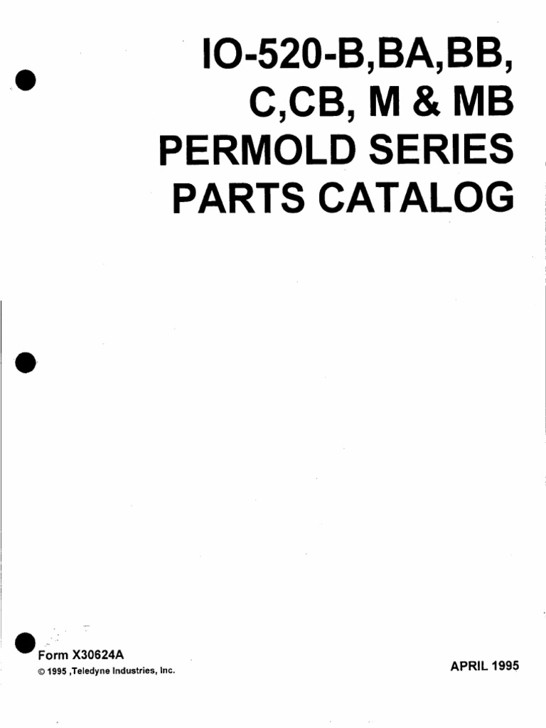 Teledyne Parts Catalog Update 1995 | PDF | Engines