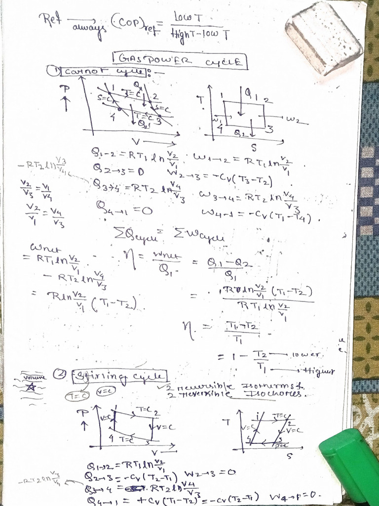 Thermodynamics Cycles Pdf