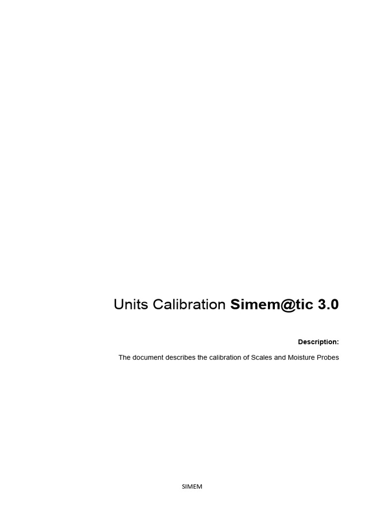 Calibration Guide for Scales & Probes | PDF | Calibration | Weighing Scale