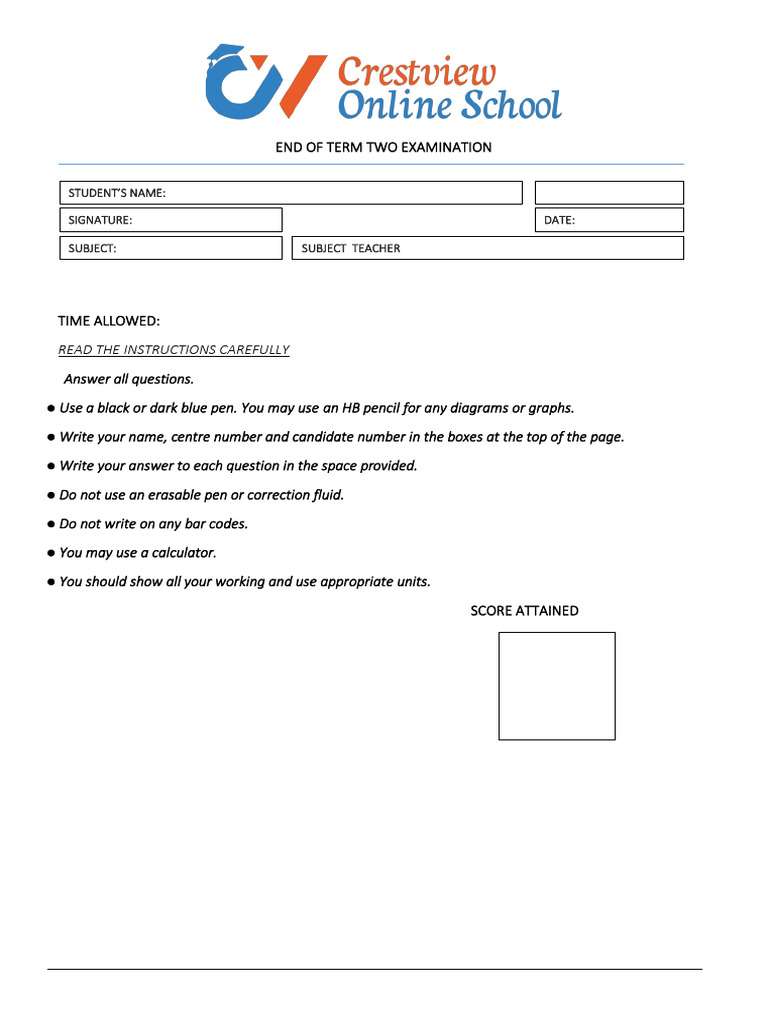 Mathematics Grade 7 Exam Pdf Arithmetic Mathematics