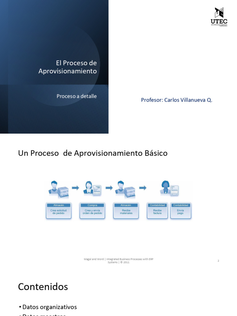 2.0 Teoría Proceso Aprovisionamiento - Proceso A Detalle | PDF